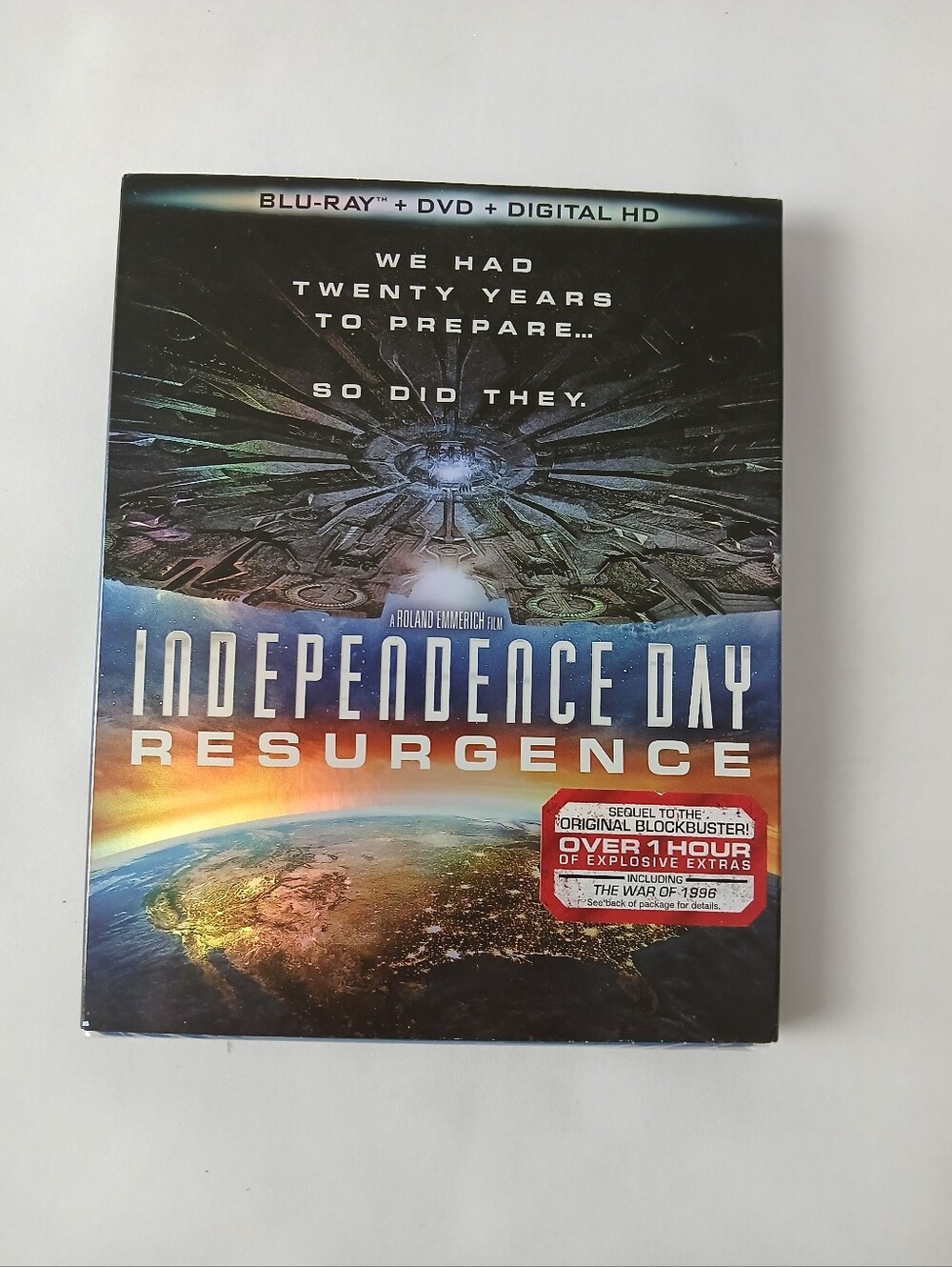 New Independence Day Resurgence Blu-ray + DVD + Digital HD Movie